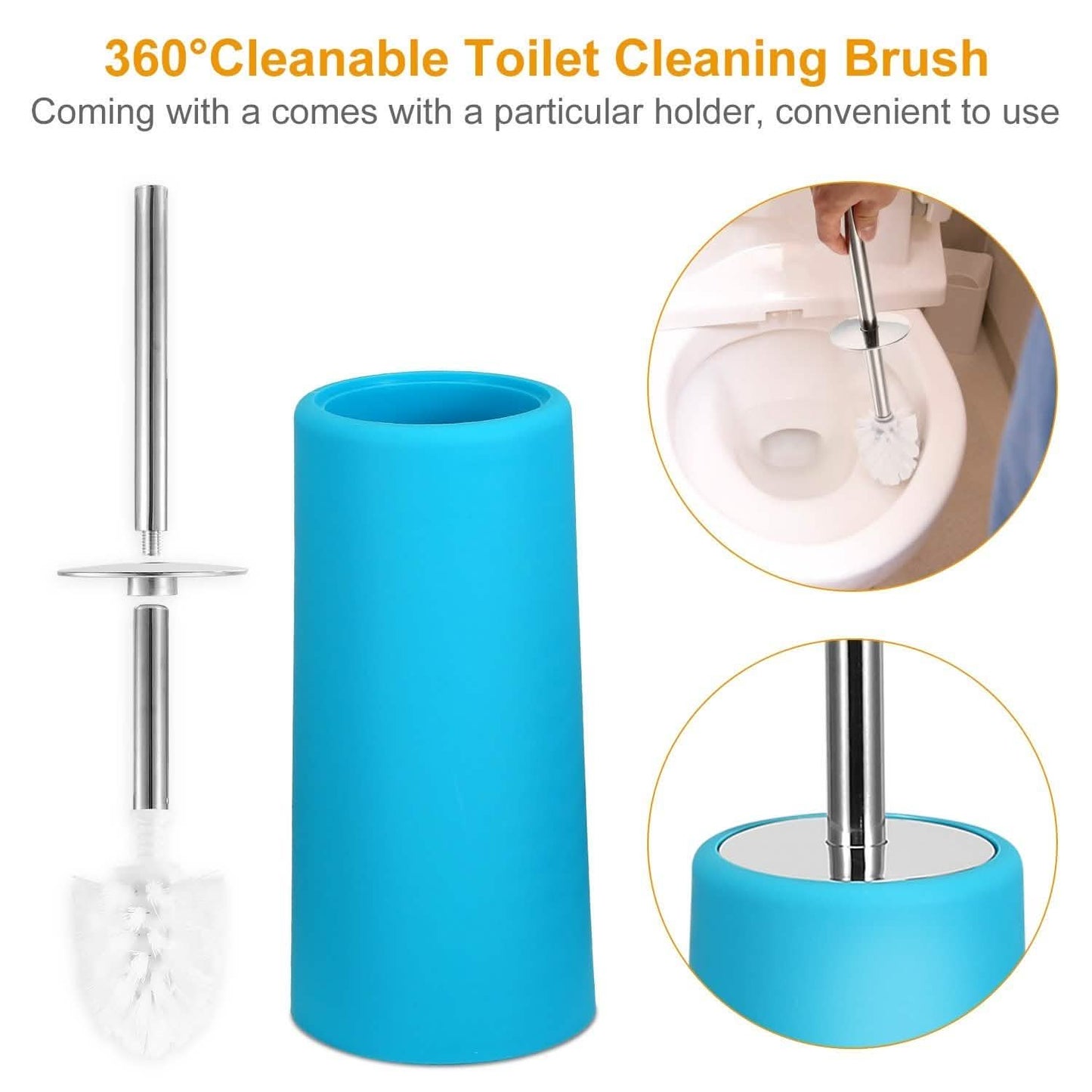 PureFlow 6-Piece Bathroom Accessories Set – Soap Dispenser, Toothbrush Holder, Trash Can & More