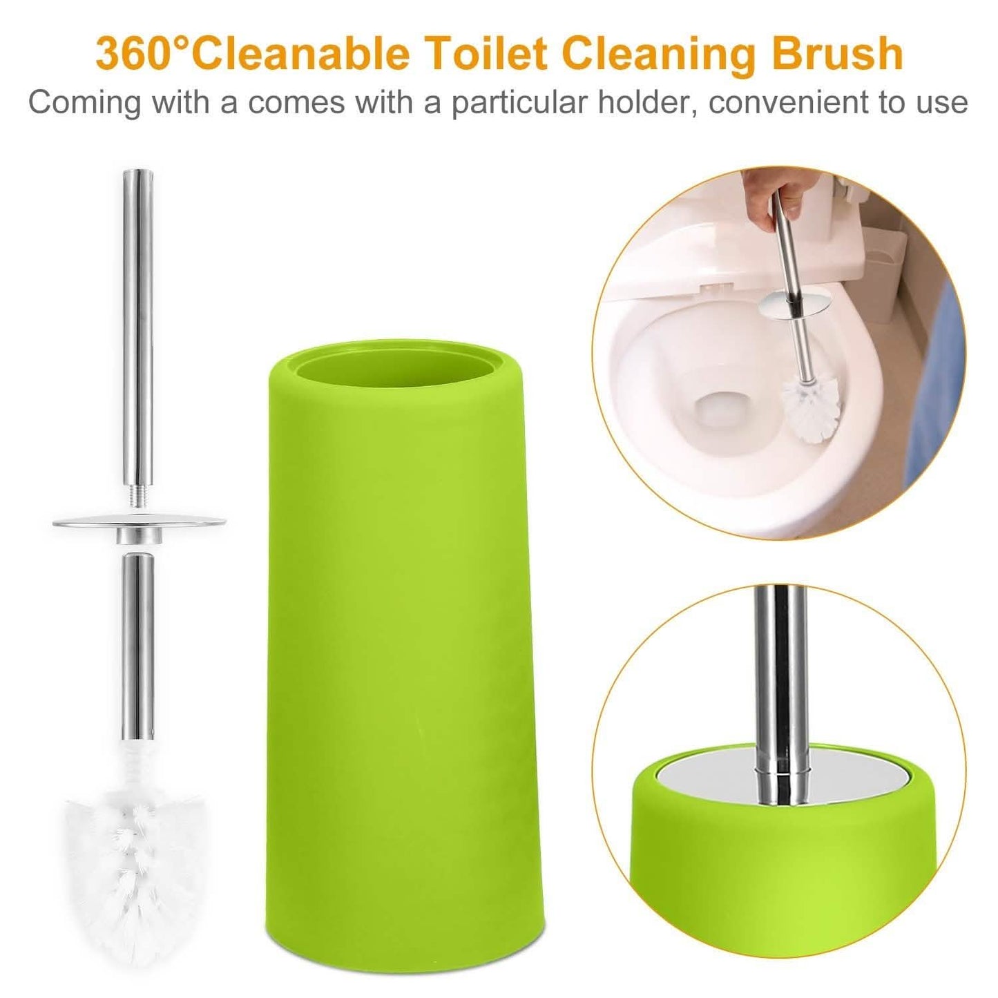 PureFlow 6-Piece Bathroom Accessories Set – Soap Dispenser, Toothbrush Holder, Trash Can & More
