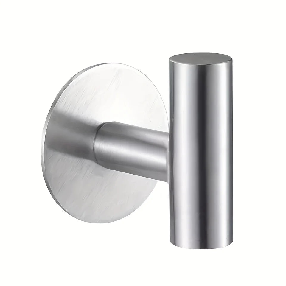 PureFlow Self-Adhesive Stainless Steel Wall Hook – No Drill, Bathroom & Kitchen Organizer