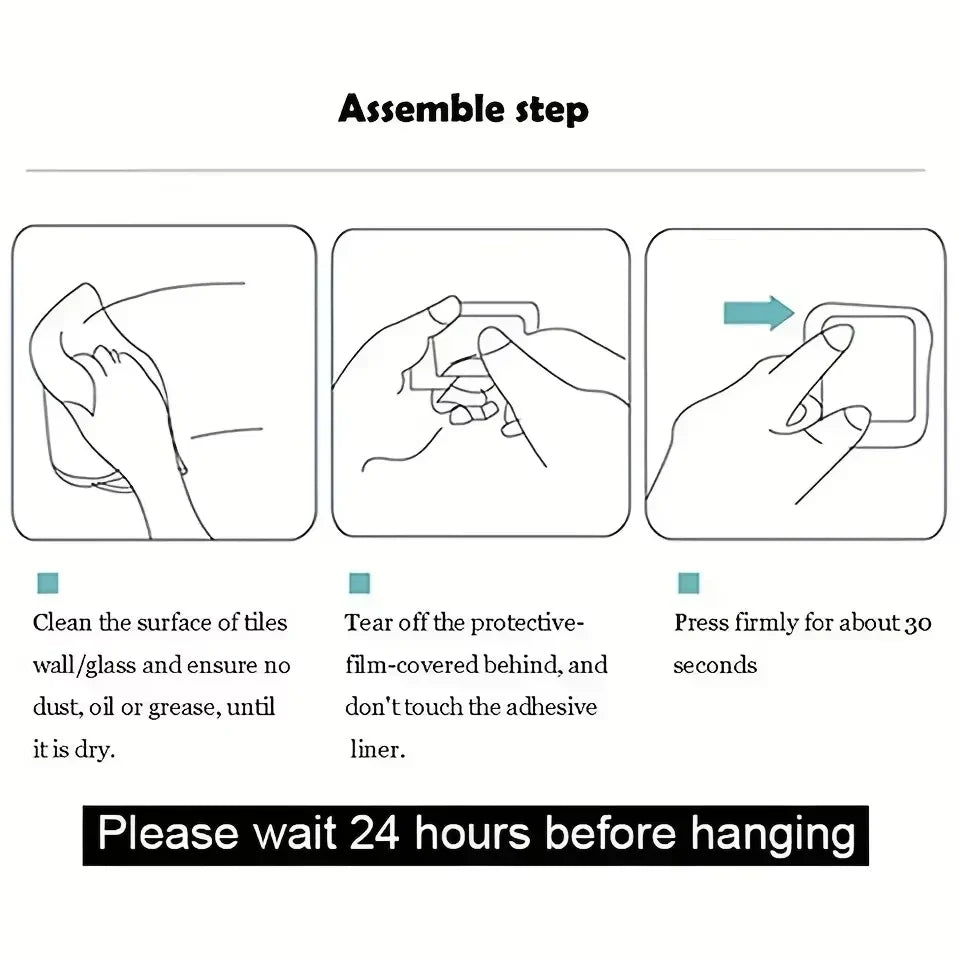 PureFlow Self-Adhesive Stainless Steel Wall Hook – No Drill, Bathroom & Kitchen Organizer