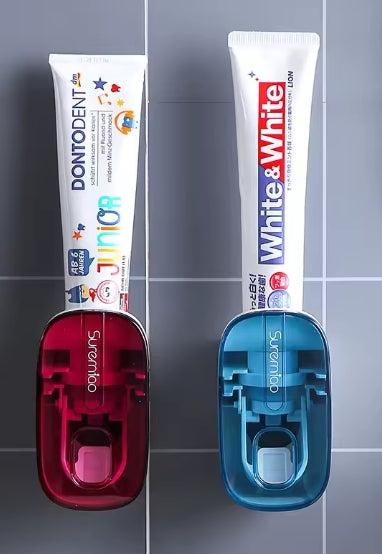 PureFlow Wall Mounted Toothpaste Dispenser – No-Drill Adhesive, Kid-Friendly
