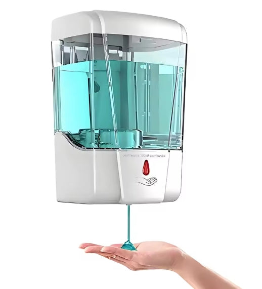 PureFlow Touchless Automatic Soap Dispenser – USB Rechargeable, Wall Mount, No Drill