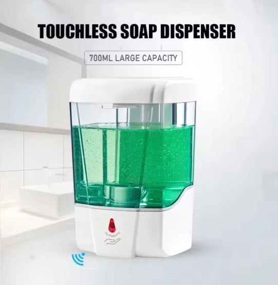 PureFlow Touchless Automatic Soap Dispenser – USB Rechargeable, Wall Mount, No Drill