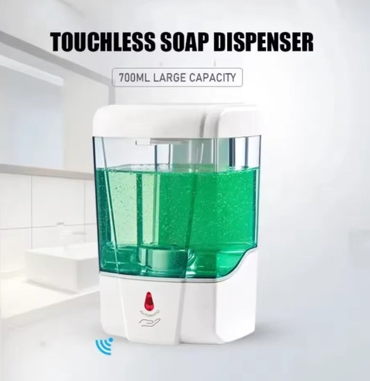 PureFlow Touchless Automatic Soap Dispenser – USB Rechargeable, Wall Mount, No Drill