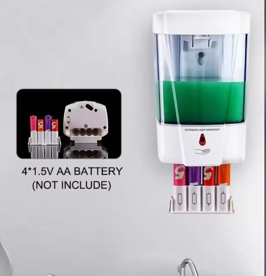 PureFlow Touchless Automatic Soap Dispenser – USB Rechargeable, Wall Mount, No Drill