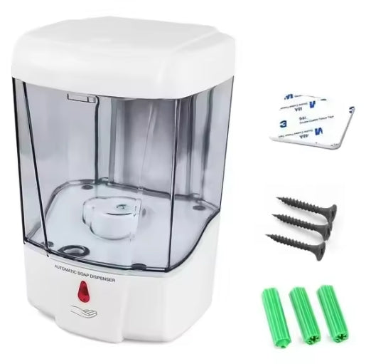 PureFlow Touchless Automatic Soap Dispenser – USB Rechargeable, Wall Mount, No Drill