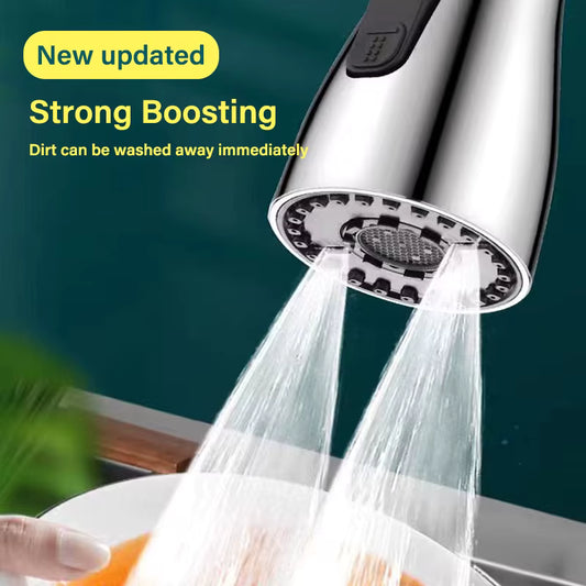 PureFlow 3-in-1 Faucet Extender – Universal Fit, 360° Swivel, 3 Spray Modes