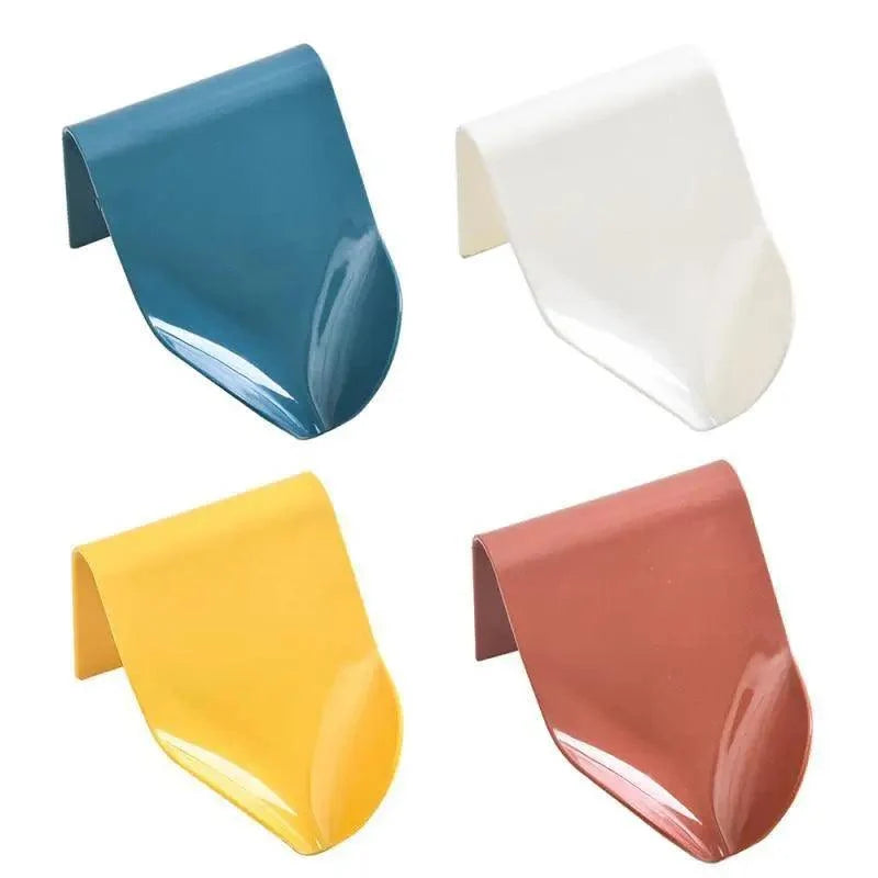 PureFlow Self-Adhesive Soap Dish with Hook – Wall Mount, Drainage Tray, Bathroom & Kitchen