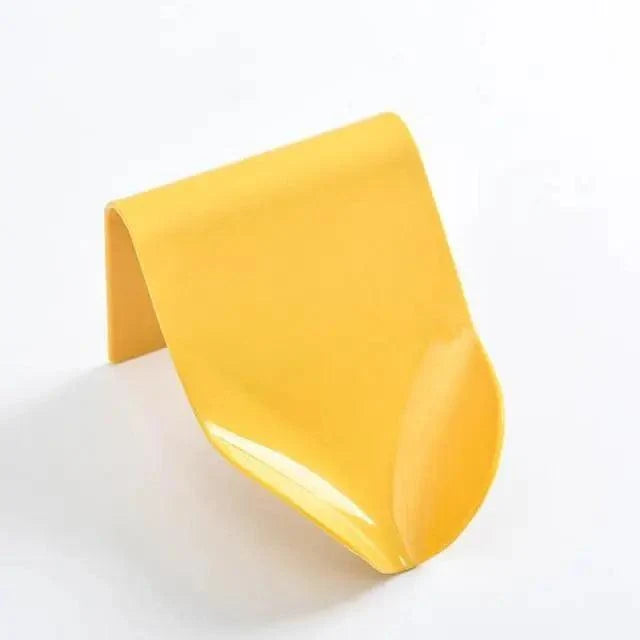 PureFlow Self-Adhesive Soap Dish with Hook – Wall Mount, Drainage Tray, Bathroom & Kitchen